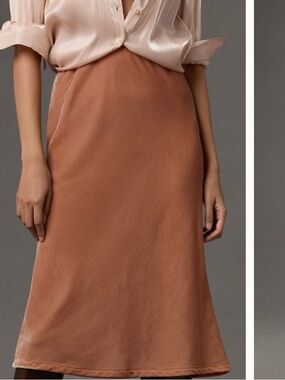 Anthropologie The Tilda Velvet Slip Skirt